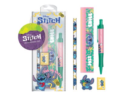 Školní set v průhledné taštičce, Stitch