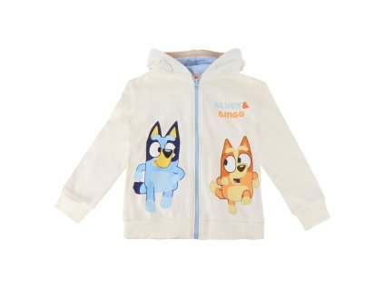 Dětská mikina se zipem a kapucí Bluey (Velikost 6 let)