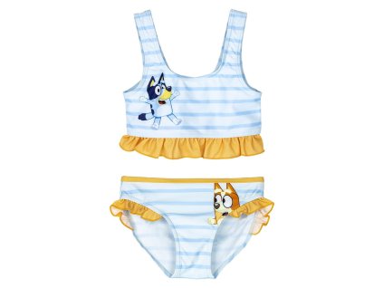 Dětské dívčí plavky modré Bluey (Velikost 6 let)