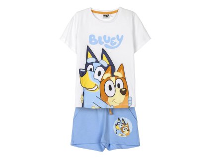 Dětský set triko a kraťase s Bluey a Bingo Bluey (Velikost 6 let)