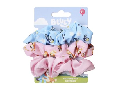 Gumičky do vlasů látkové, Bluey