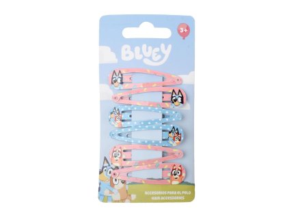 Sponky do vlasů barevné, Bluey