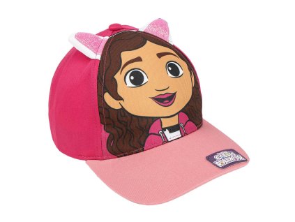 Kšiltovka růžová s Gábi a ušima, Gábinin kouzelný domek