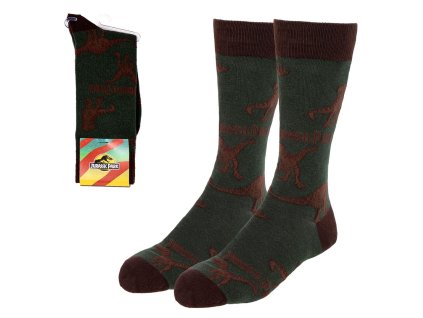 Ponožky černé s dinosaury, Jurský Park