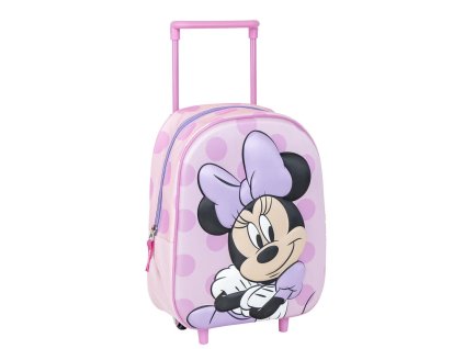 Batoh dětský 3D na kolečkách, Minnie