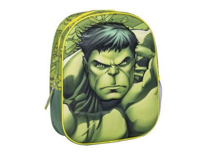 Batoh dětský 3D zelený, Hulk
