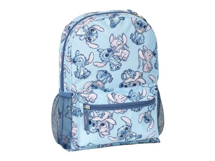 Batoh dětský modrý s postavičkama, Stitch