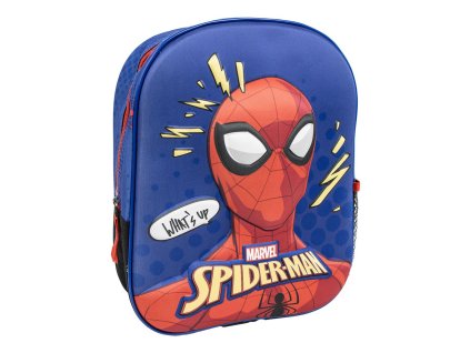 Batoh dětský modrý Whats´s up, Spider-Man