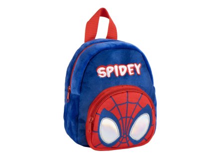 Batoh dětský plyšový modrý premium, Spidey