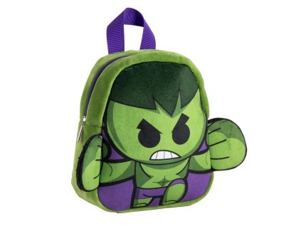 Batoh dětský plyšový zelený, Hulk