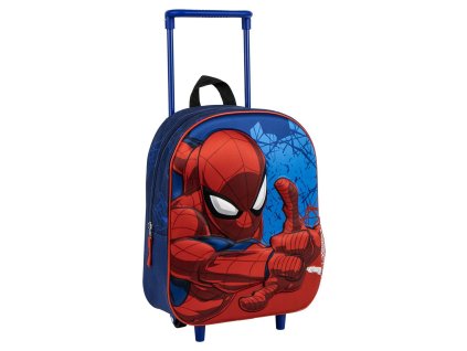 Batoh dětský s kolečkama a 3D motivem, Spider-Man