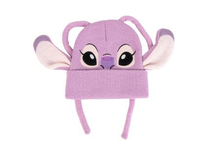 Čepice s ušima růžová, Stitch