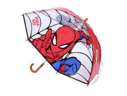 Deštník průsvitný červený, Spider-Man