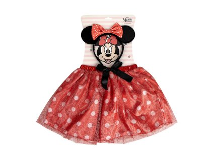 Dětský set sukně a čelenka červená, Minnie