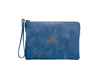 Kosmetická taška modrá s obrysem, Stitch