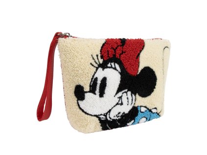 Kosmetická taška plyšová s poutkem, Minnie