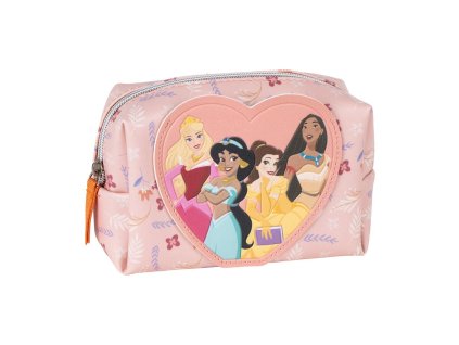 Kosmetická taška srdíčko s princeznami, Disney Princess