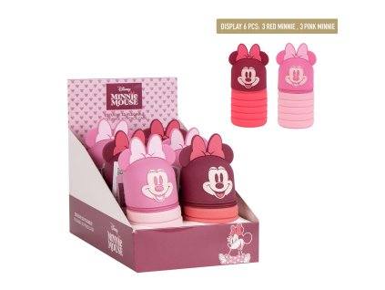 Penál silikonový červený, Minnie