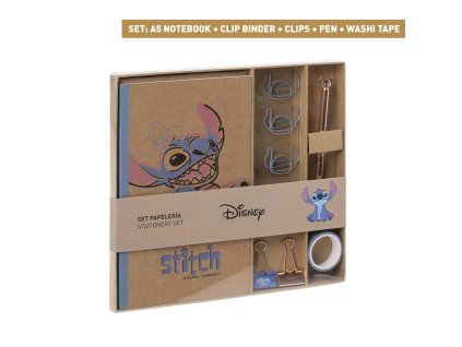 Sada psacích potřeb v papírové krabičce, Stitch
