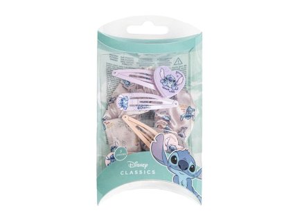 Vlasové doplňky v krabičce - gumička a sponky, Stitch