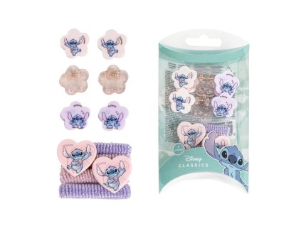 Vlasové doplňky v krabičce - gumičky a skřipce, Stitch