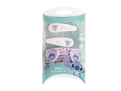 Vlasové doplňky v krabičce - gumičky a sponky, Stitch