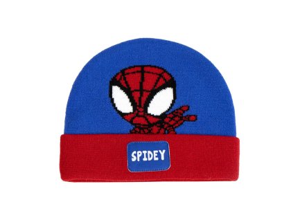 Zimní čepice modrá, Spider-man