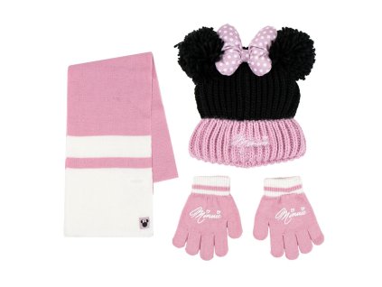 Zimní sada růžovobílá, Minnie