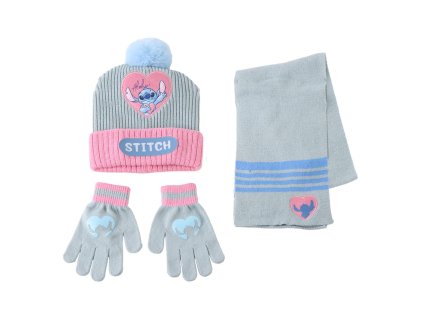 Zimní sada růžovošedá, Stitch