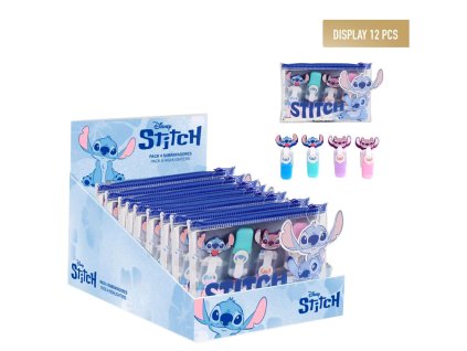 Zvýrazňovače sada v taštičce, Stitch