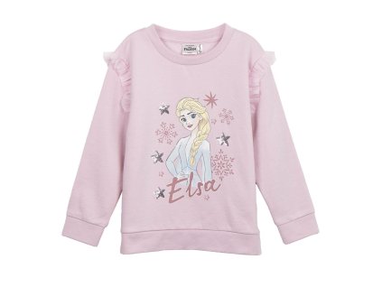 Mikina dívčí růžová s Elsou Frozen (Velikost 7 let)