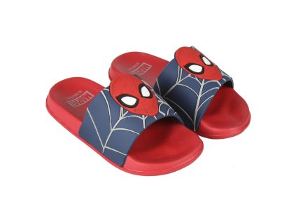 Pantofle gumové červenomodré Spider man (Velikost 32/33)