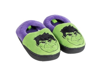 Papuče zelené fialové Hulk (Velikost 28/29)