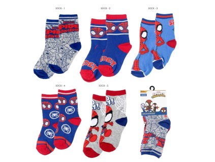 Ponožky sada pro chlapce Spidey (Velikost 31/34)