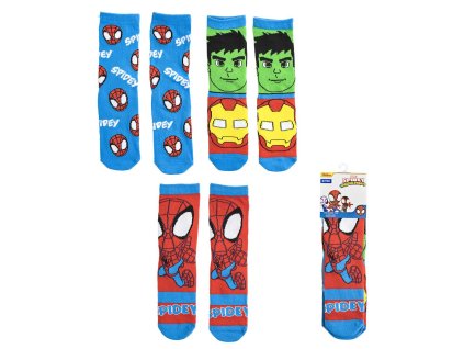 Ponožky sada pro chlapce Spidey (Velikost 27/30)