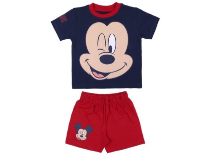 Pyžamo dětské černočervené Mickey Mouse (Velikost 6 let)