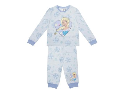 Pyžamo dívčí dlouhé světle modré Frozen (Velikost 8 let)