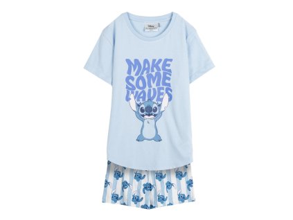 Pyžamo dívčí světle modré Stitch (Velikost 14 let)