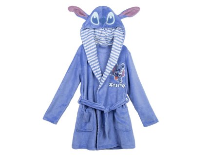 Župan s kapucí a oušky modrý Stitch (Velikost 12 let)