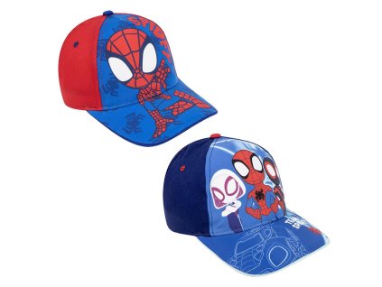 Kšiltovka modrá červená Spidey (Barva červená)