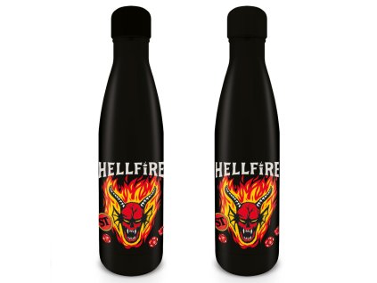 Lahev nerezová černá Hellfire Club, Stranger Things