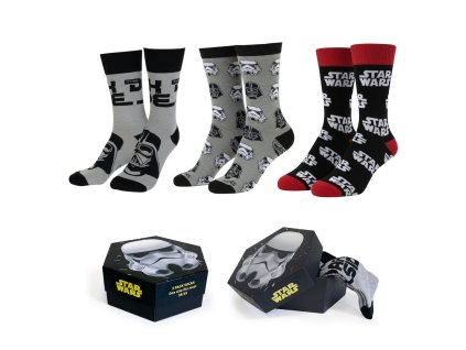 Dárková sada ponožek, 3 ks, Star Wars
