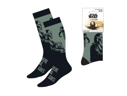 Ponožky černé Grogu, Mandalorian