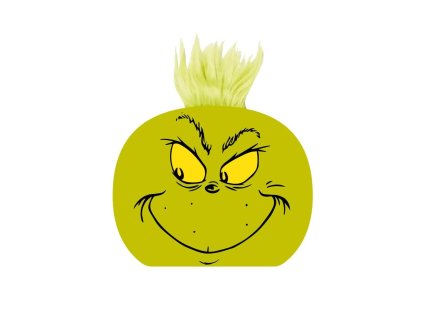 Ručník na vlasy zelený, Grinch