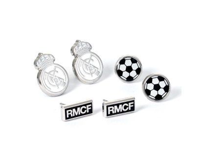 Sada náušnic, 3 páry, Real Madrid