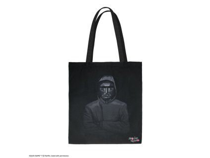 Látková taška černá Front Man, Squid Game