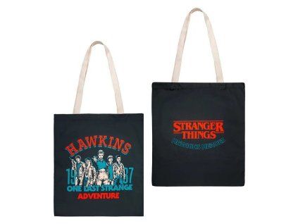Látková taška černá One Last Adventure, Stranger Things