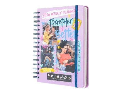 full year diary 2026 week view a5 friends 2