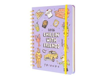 full year diary 2026 week view a5 friends