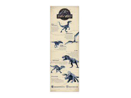 jurassic world door poster